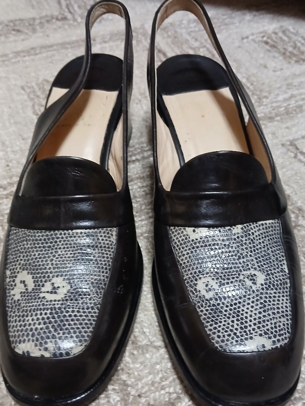 Vintage Joan and David Leather Slingback size 8.5 Made in Italy